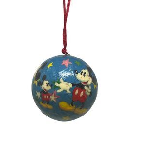 Vintage Christmas Ornament Mickey Mouse Paper Mache Ball‎ Kurt Adler